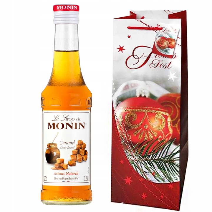 Syrop Monin Caramel karmelowy karmel 250 ml Torba prezentowa
