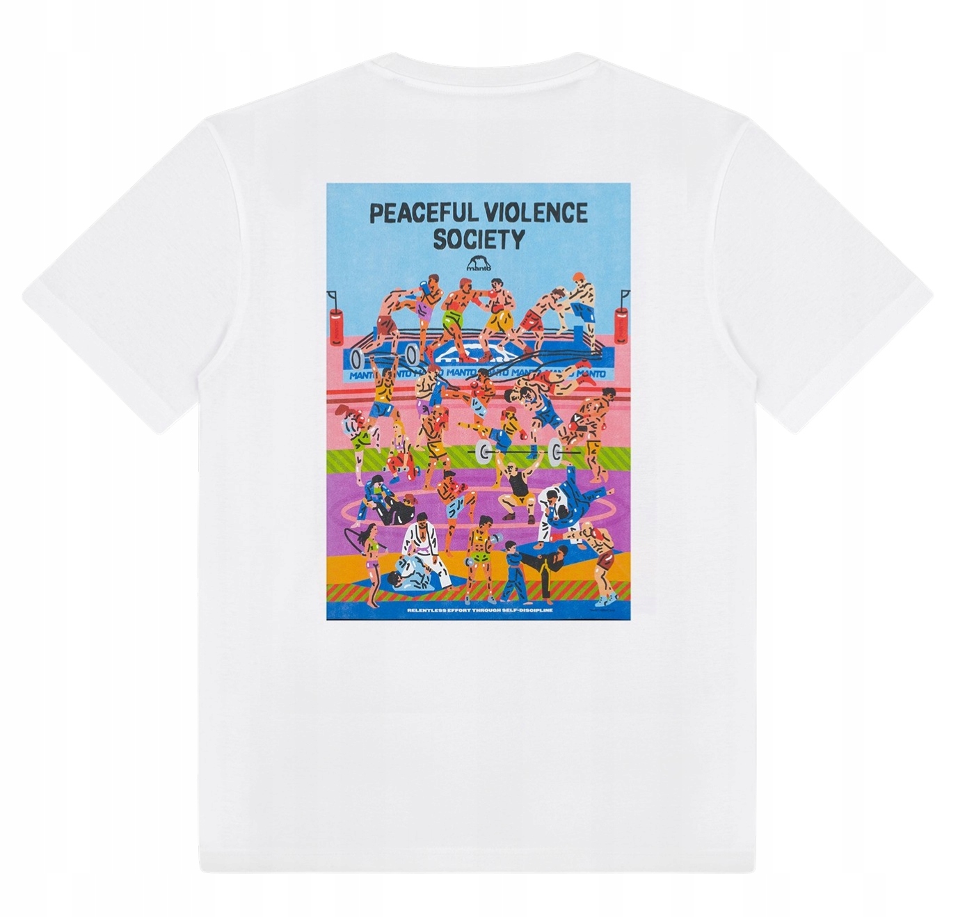 Manto Tričko Tričko Gym 3.0 White L