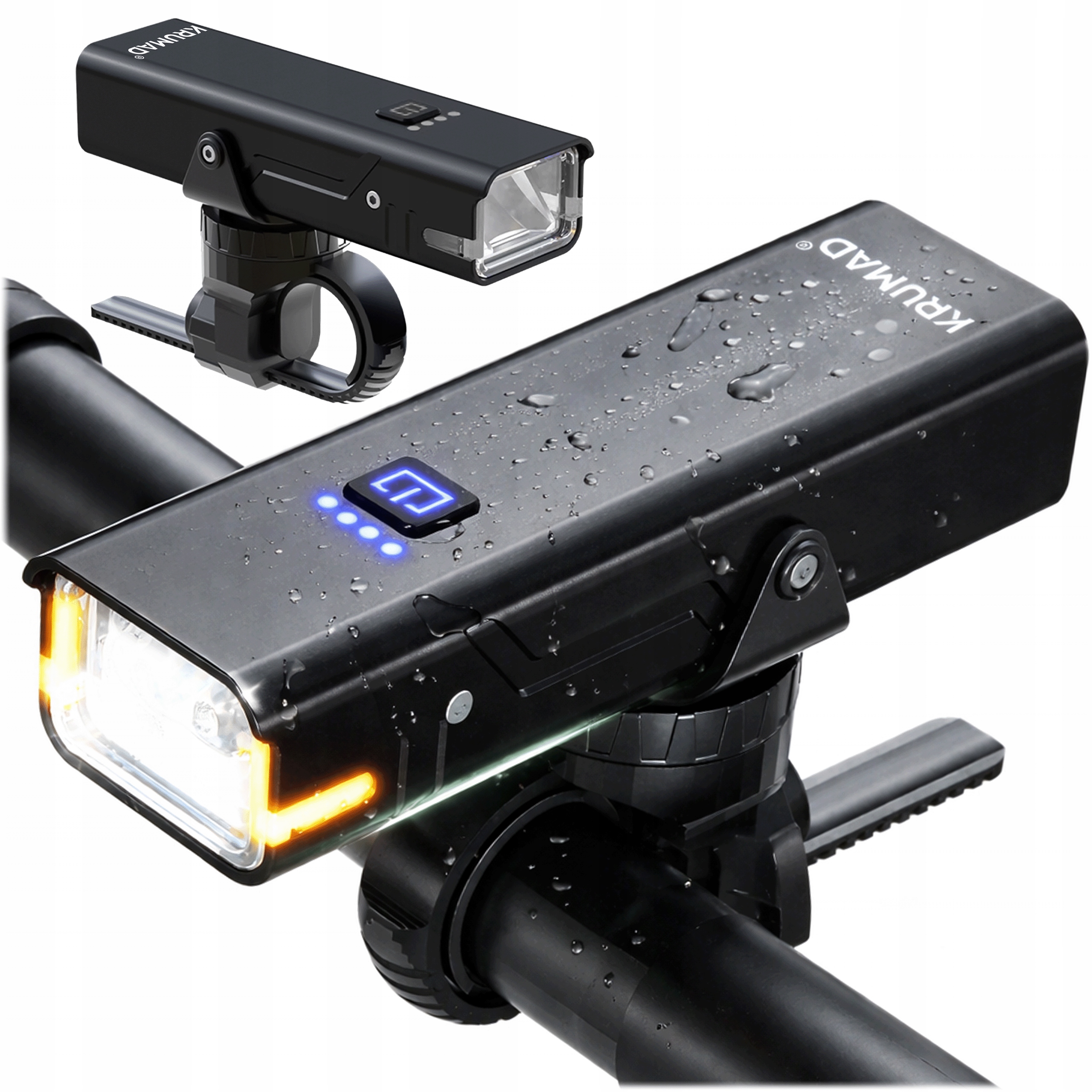 Lampka Rowerowa Przednia Mocna Usb Led Przód Latarka Akumulator 5 Trybów