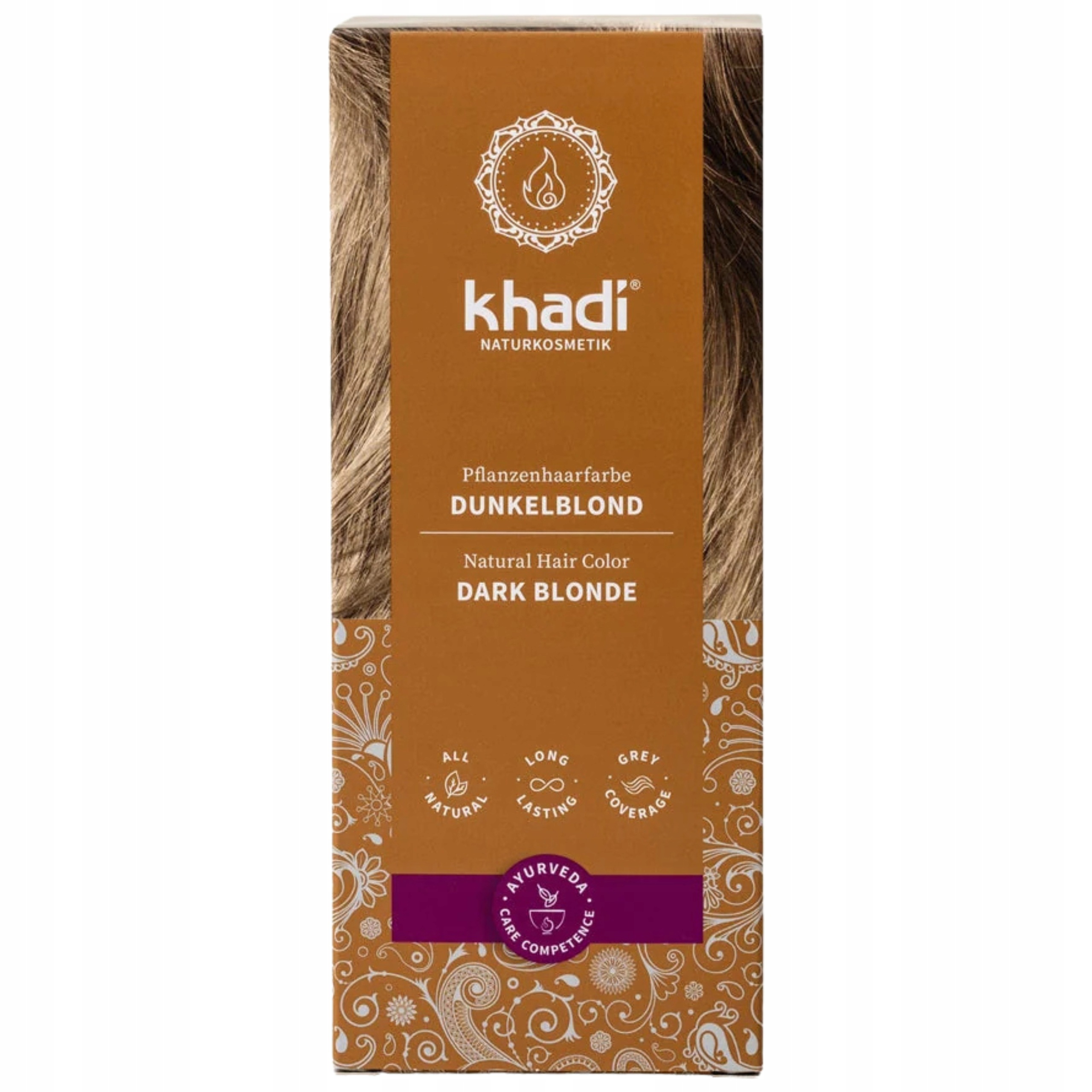 Farba do włosów Naturalna Henna Ciemny Blond Khadi Dark Blonde 100g