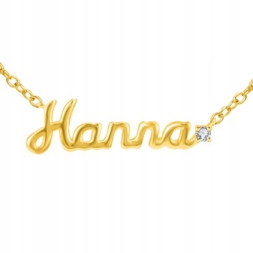 Stříbrný náhrdelník řetízek pro ženy s názvem stříbro pozlacený 925 Hanna