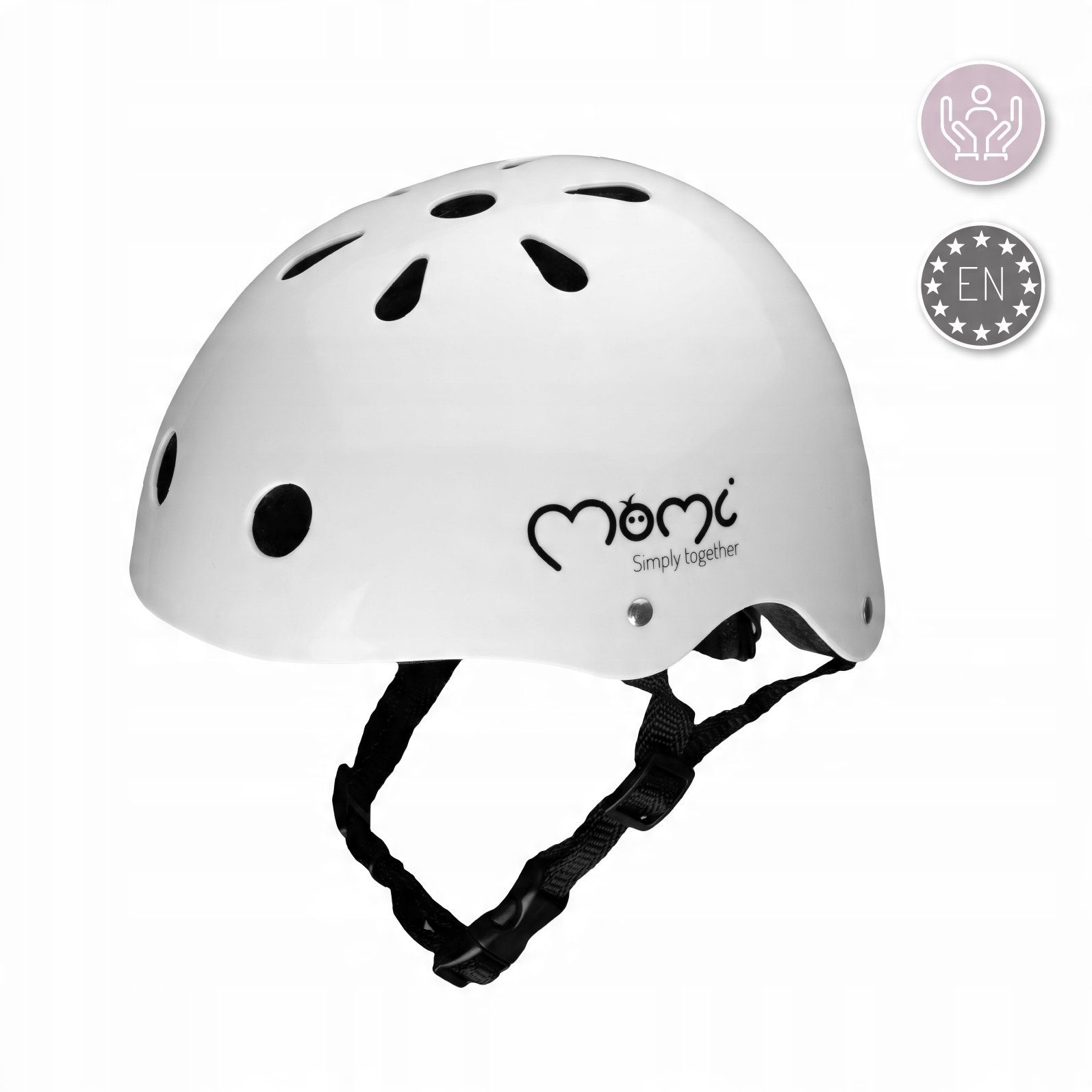 

Momi MIMI Dziecięcy Kask Ochronny Rower Biały