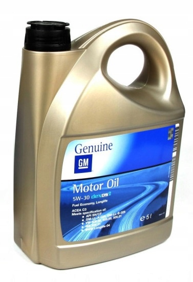 

Olej Silnikowy Świeży Opel Gm 5W 30 5L Dexos 2 New