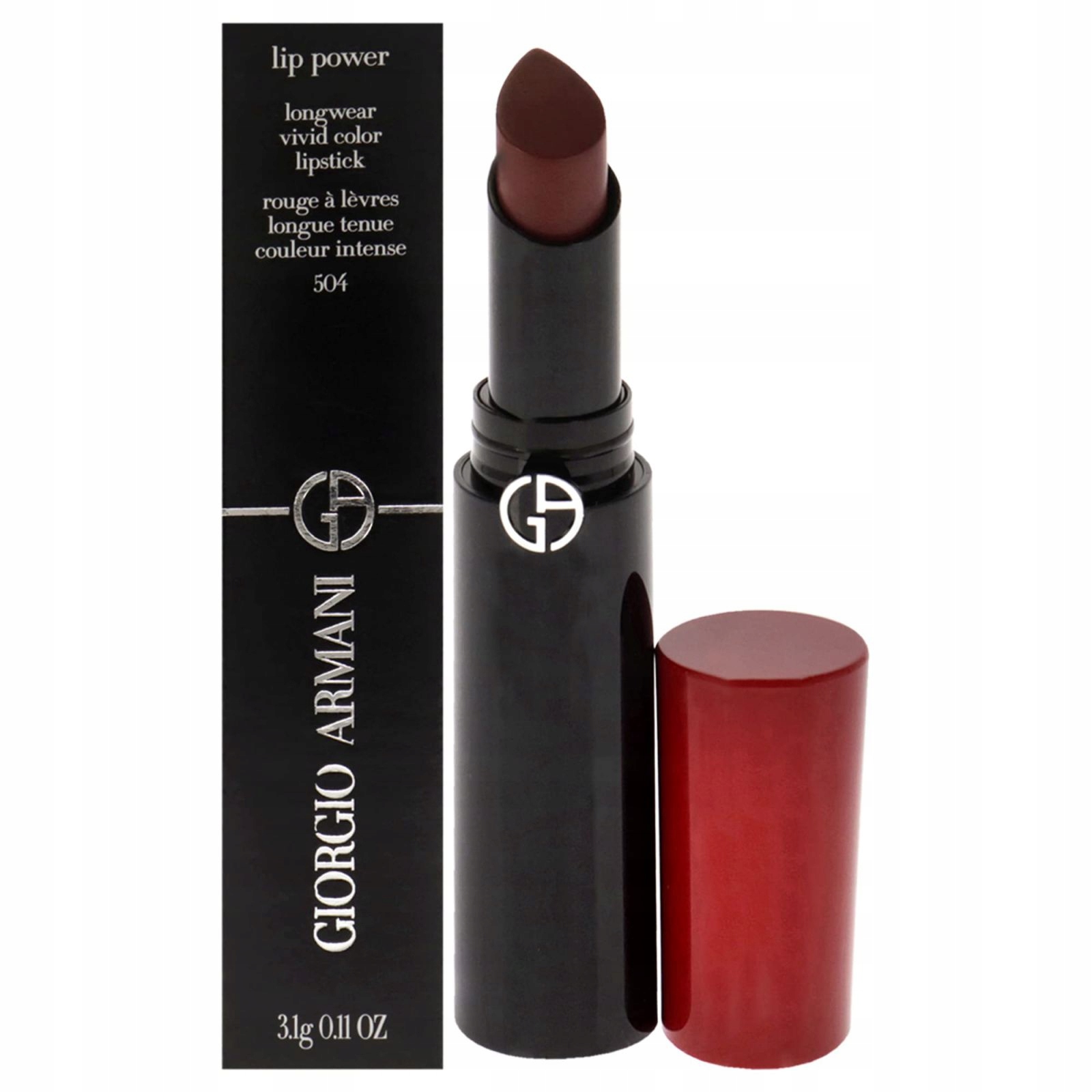 Armani Lip Power Dlouhotrvající Rtěnka 504