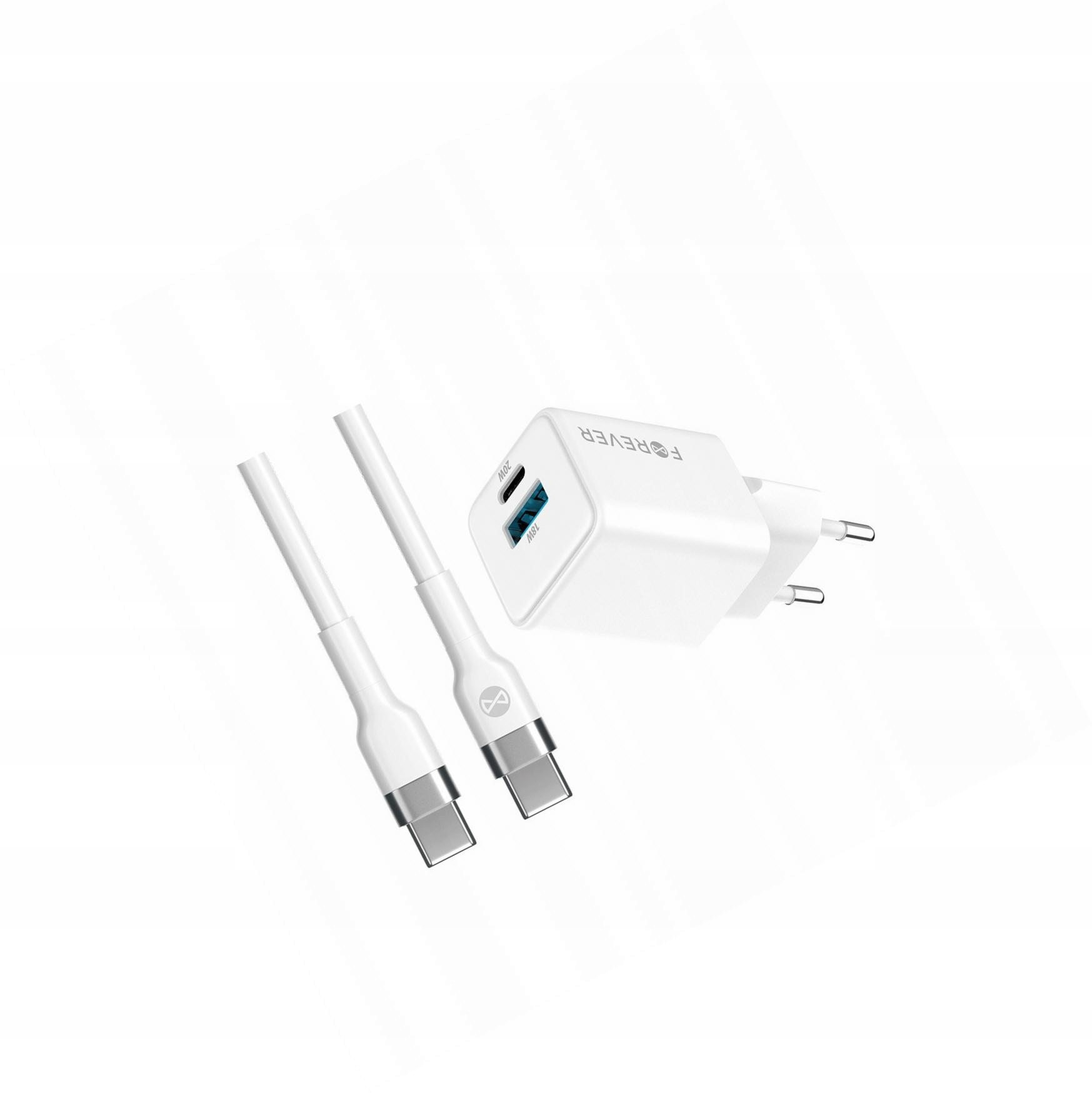 Szybka ładowarka GaN 20W Usb i Usb-c z kablem do Samsung Galaxy M31s
