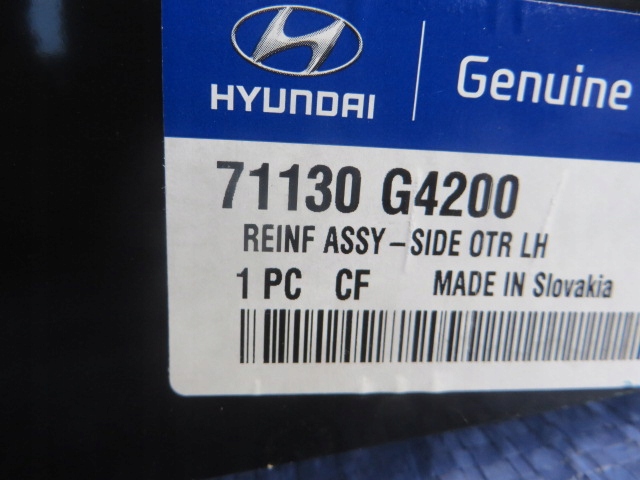 HYUNDAI I30 17 SLUPEK PROG LEWY RAMA WEWNETRZNA Car type Passenger cars