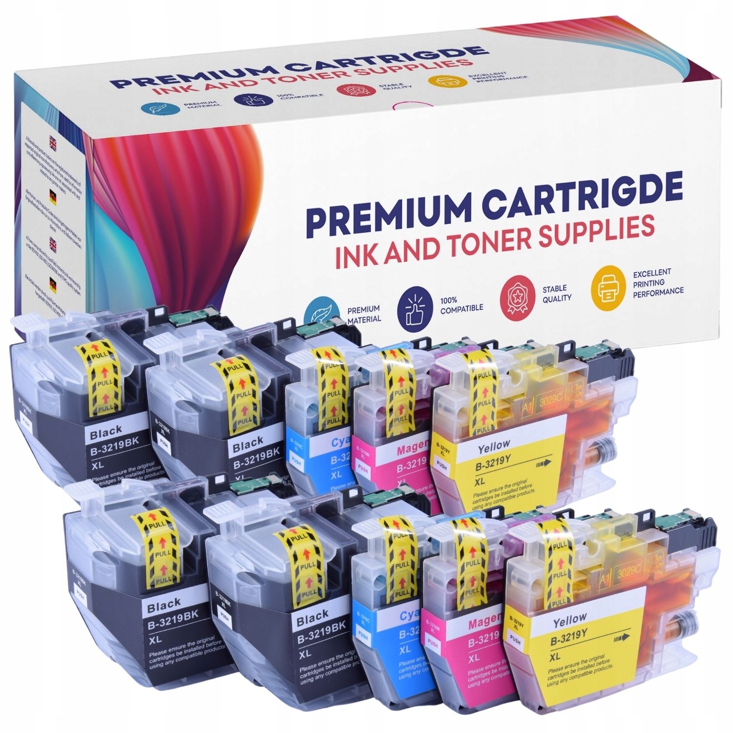 10x Tusz Do Brother LC3219XL MFC-J5730DW J6530DW