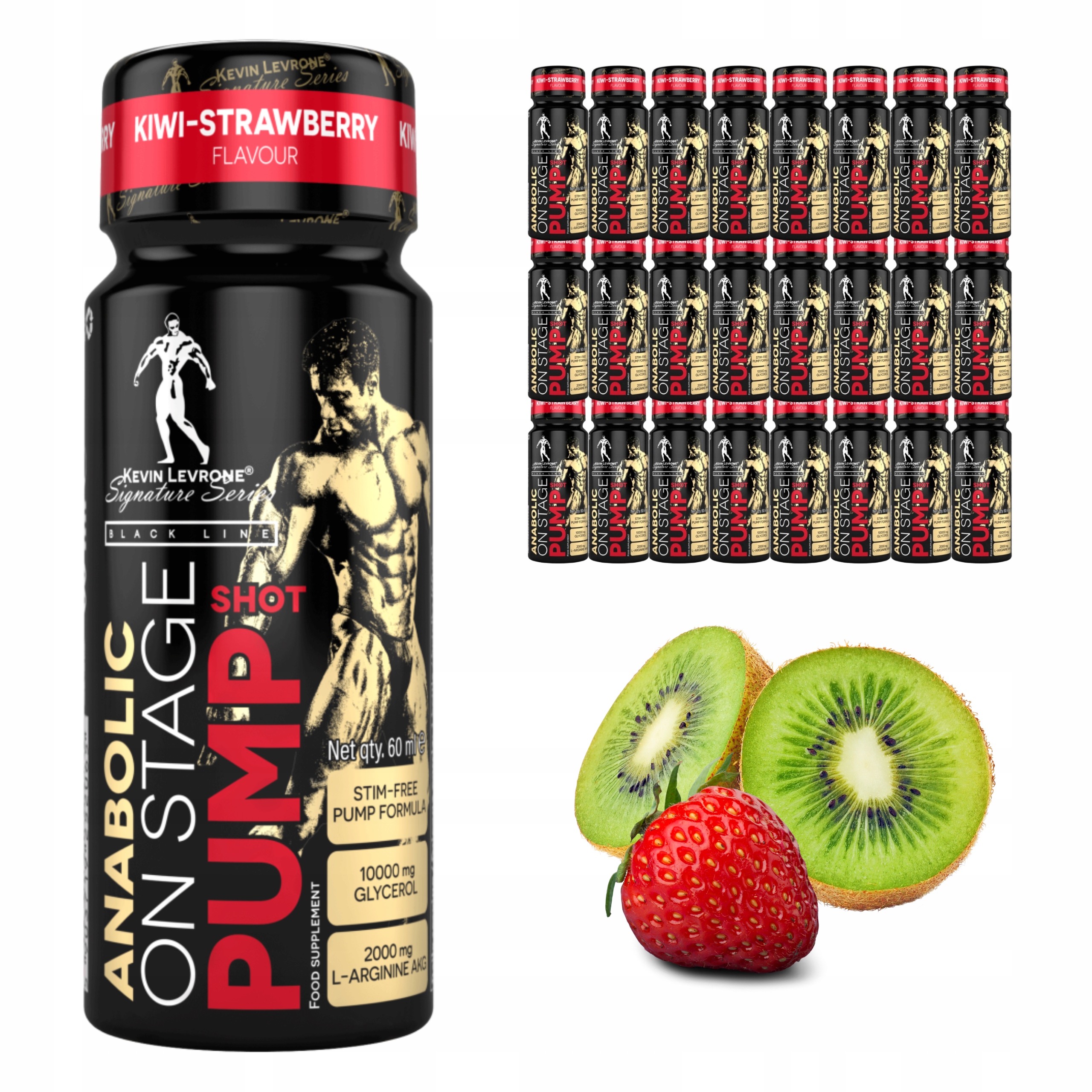 Předtréninková pumpa Kevin Levrone Anabolic On Stage Shot 24x60 ml