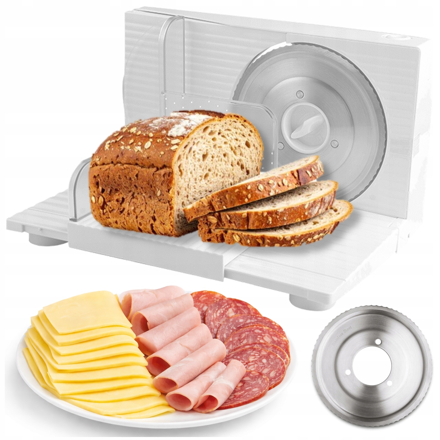 Elektrický Kráječ Na Chléb A Uzeniny S Plynulou Regulací: 0-15 MM 150 W