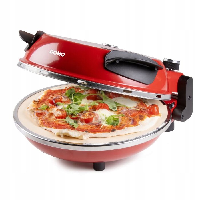 Domo DO9284PZ Pec na pizzu 1200W, Kameň 32 cm, 400°C, 2 lopatky