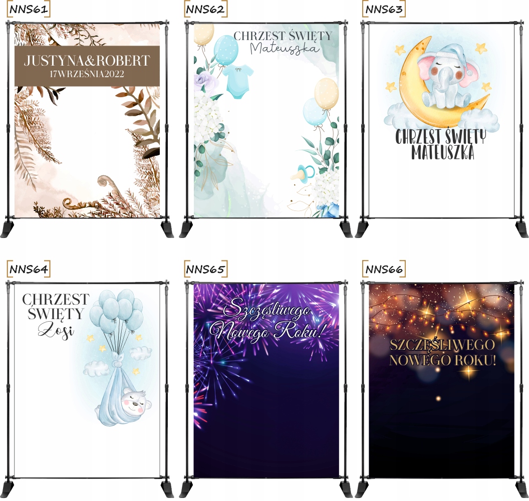 TŁO ścianka FOTO wieczór panieński KWIATY + imię Długość tła 2 m