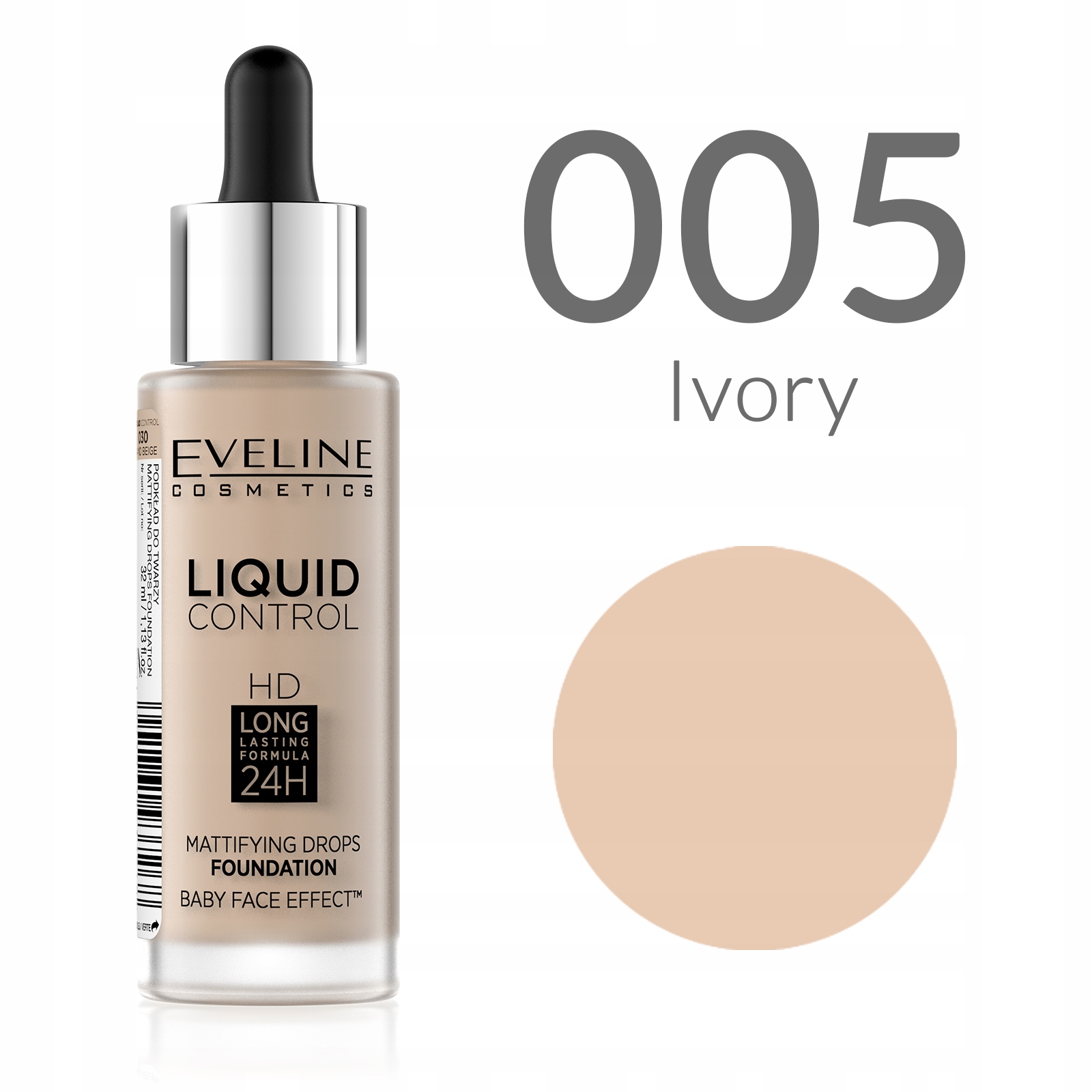 

Podkład do twarzy Eveline Liquid Control 005 32ml