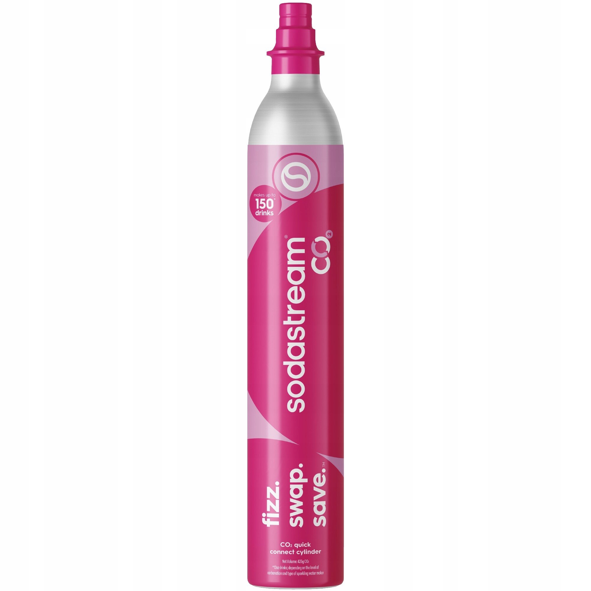 SodaStream CO2 bombička Quick Connect válec růžová
