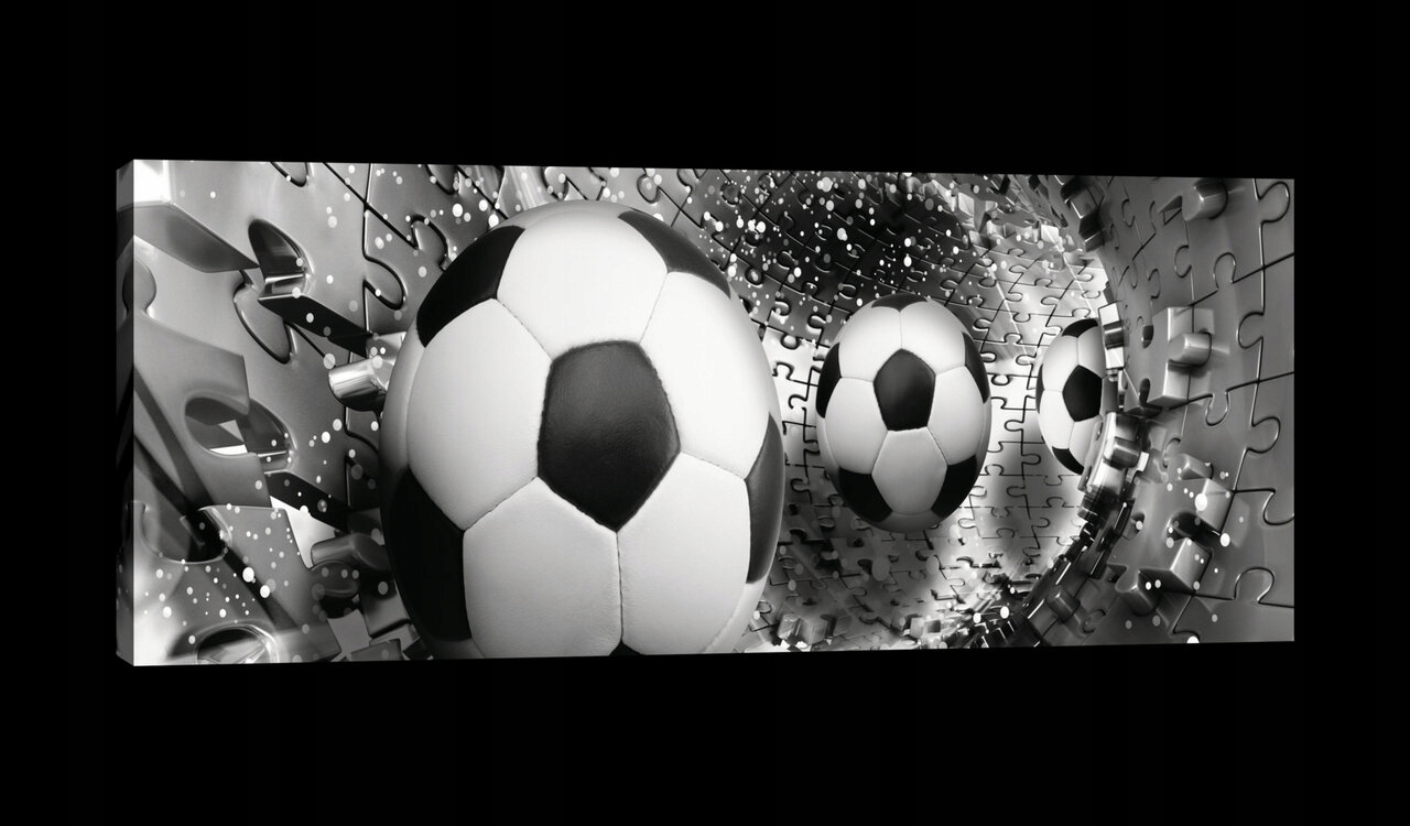 Obraz 145x45 Fotbal spirála tunel dynamika pohyb abstrakce sport