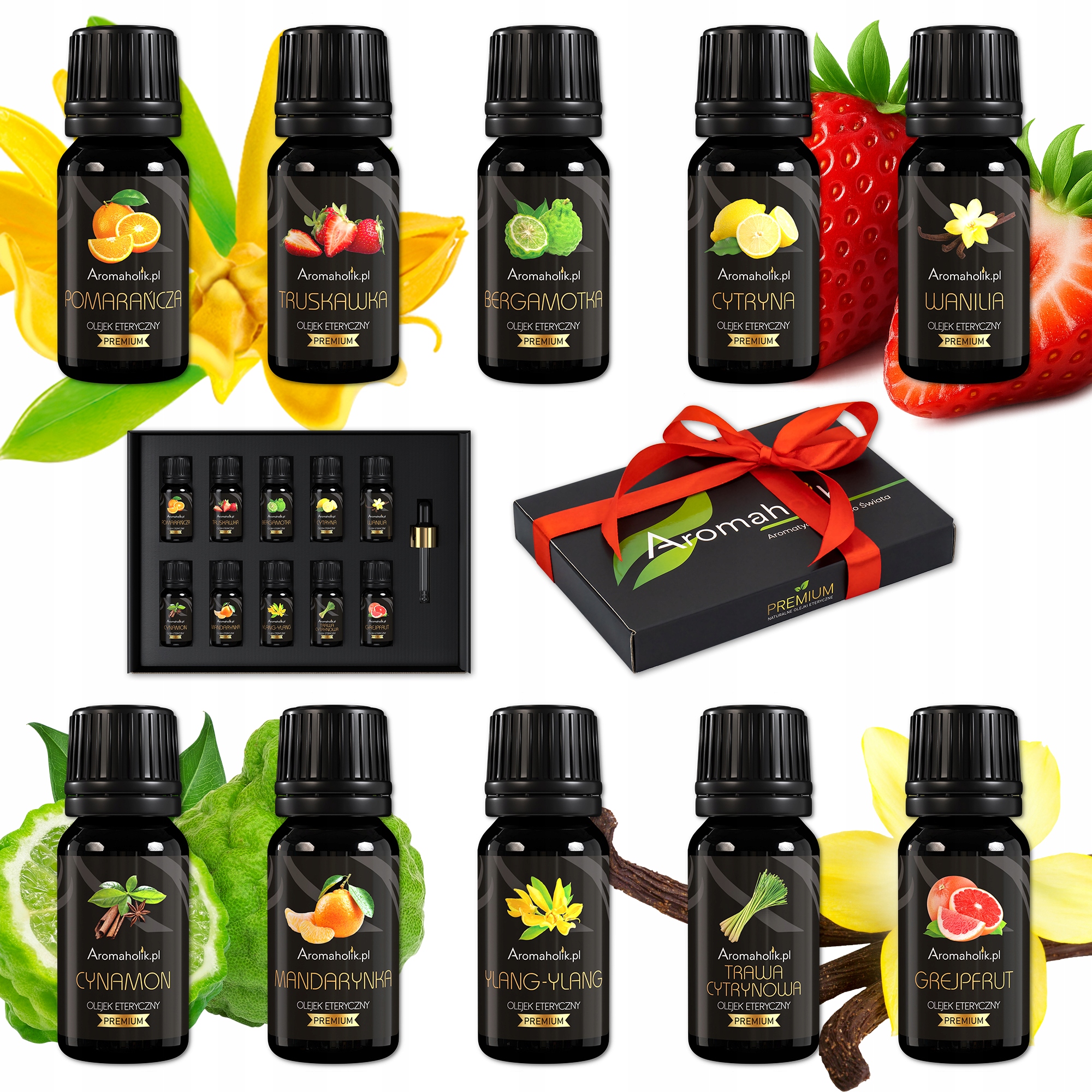 Zestaw olejków zapachowych Oryginalne 10x10ml do dyfuzora nawilżacza