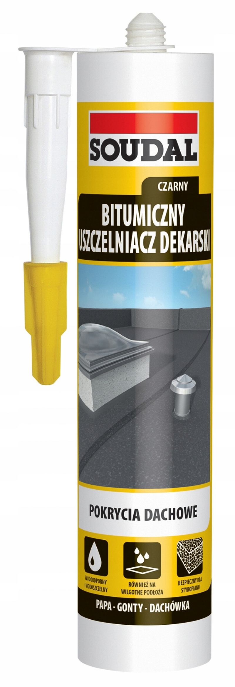 

Soudal Bitumiczny Uszczelniacz Dekarski Czarny