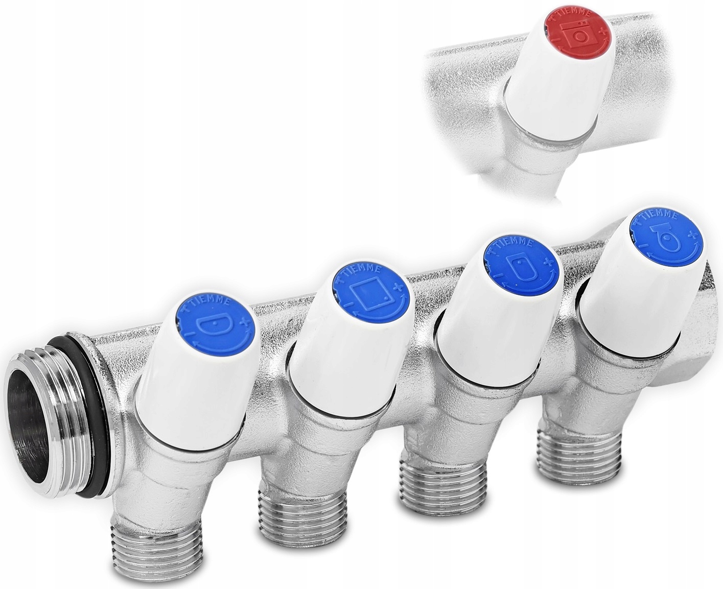 Rozdzielacz do wody użytkowej 4 sek 3/4" PZH Kod producenta 1860051215