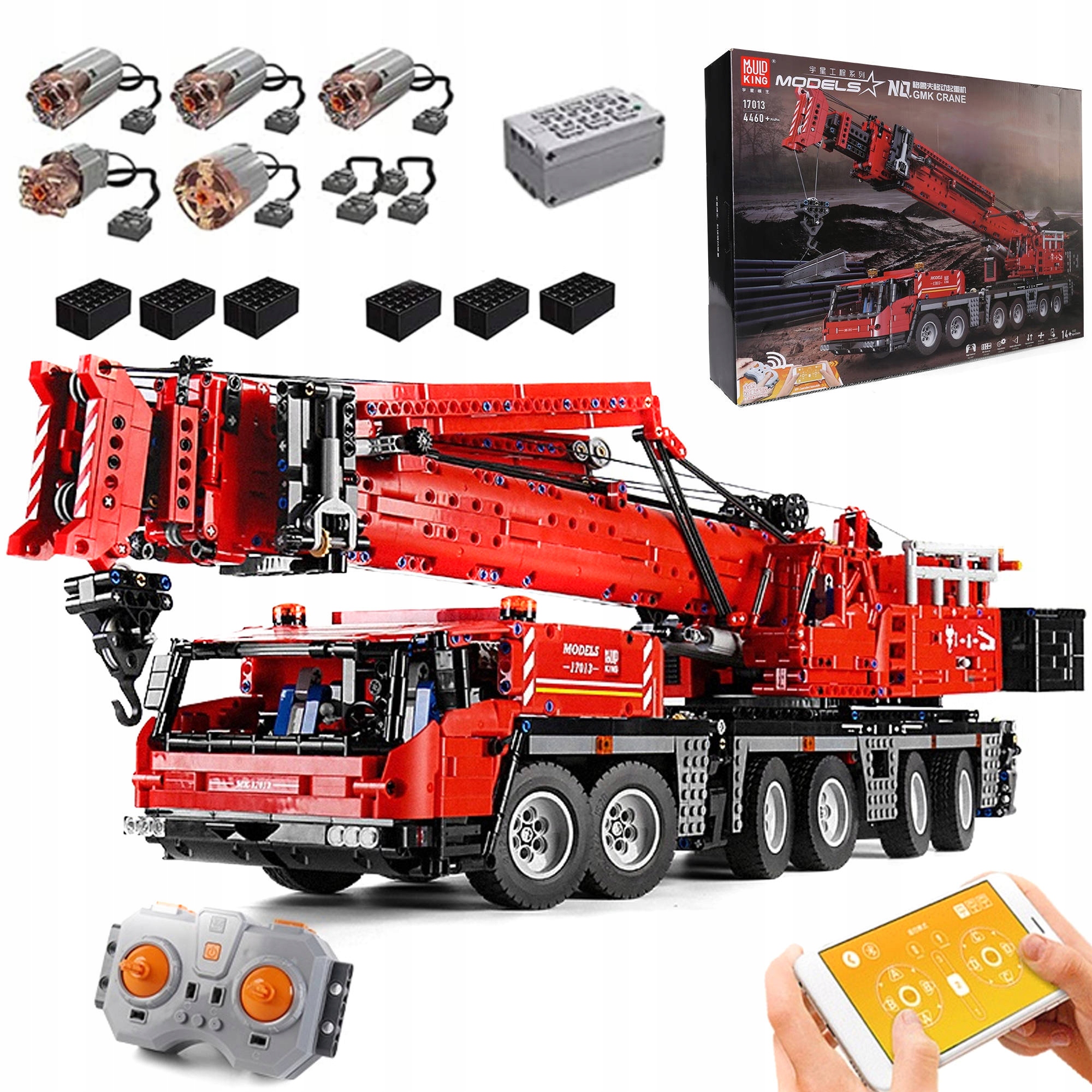 

Klocki Technic Dźwig Żuraw Sterowany Aplikacja Rc