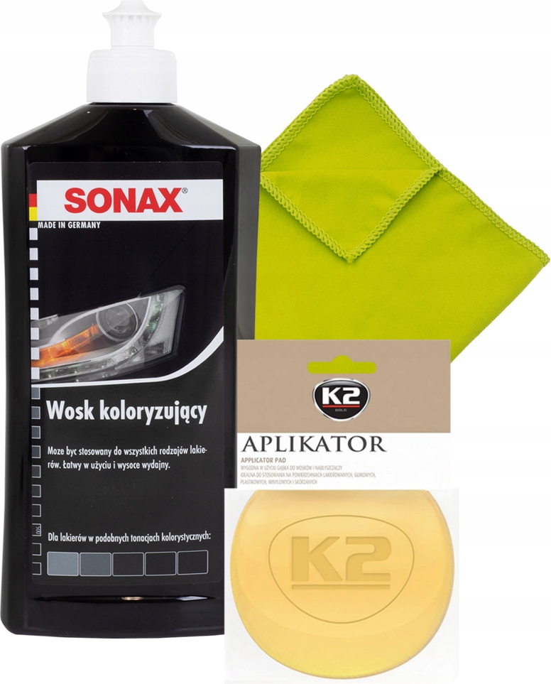 

Sonax Wosk Koloryzujący Czarny Pad Mikrofibra