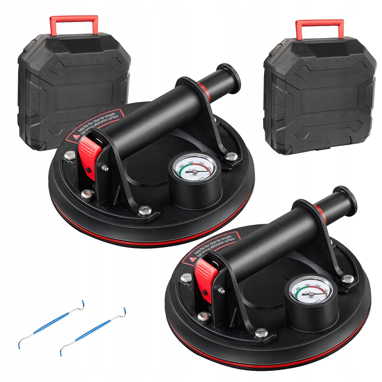 Profesionální Přísavka Přísavkou, Černá, 2 Ks