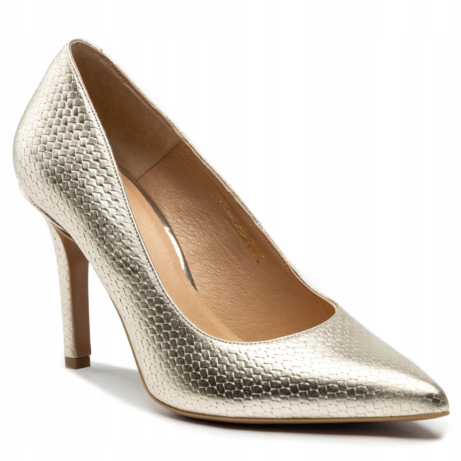 Szpilki R.Polański 1042 - Złota Plecionka