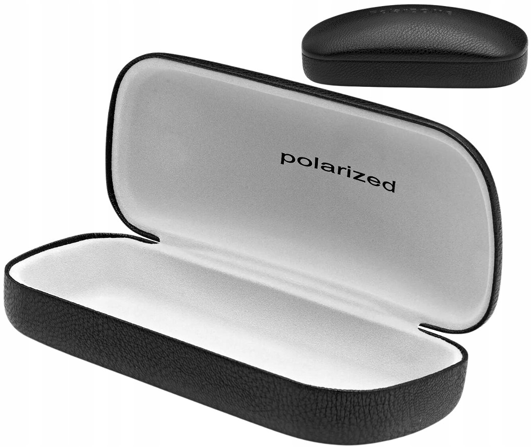

Twarde czarne etui na okulary pokrowiec futerał
