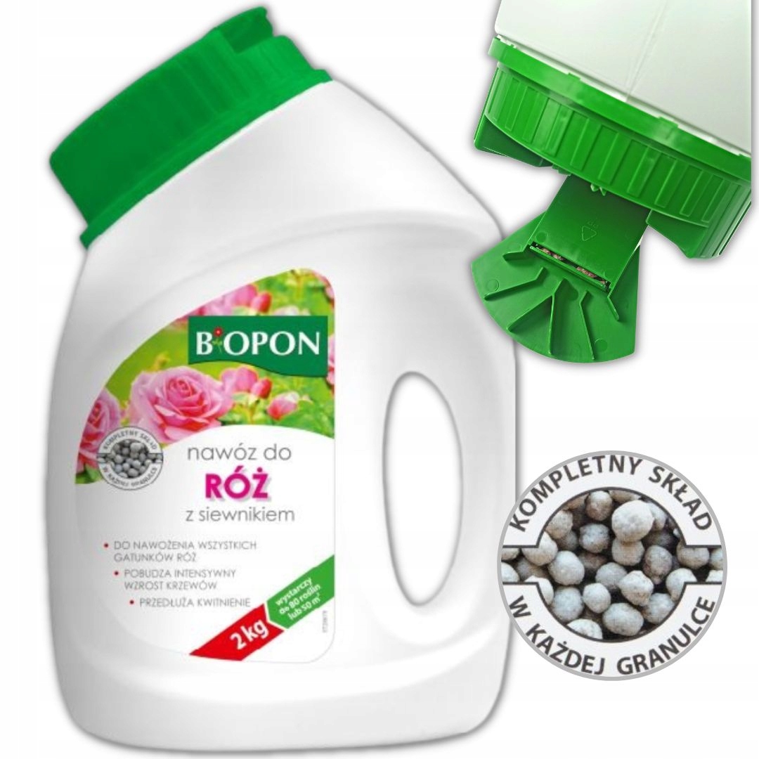 

Wydajny Nawóz do róż z Siewnikiem Bopon 2kg