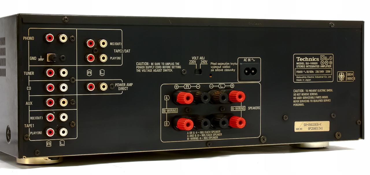 TECHNICS SU-VX820 FLAGOWY WZMACNIACZ STEREO Kolor czarny