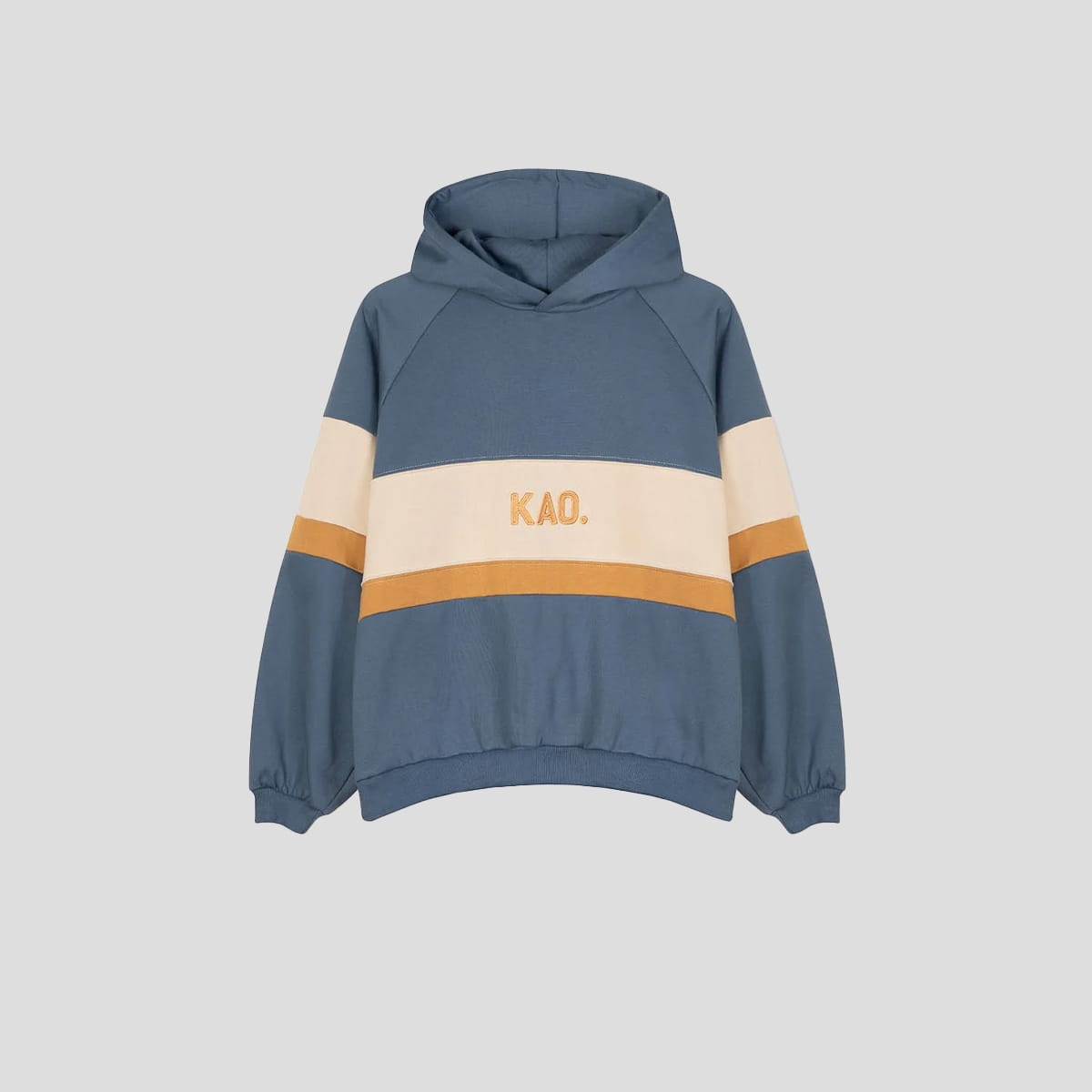 Mikina s kapucí Kaotiko Evelyn Xs, modrá, Městská