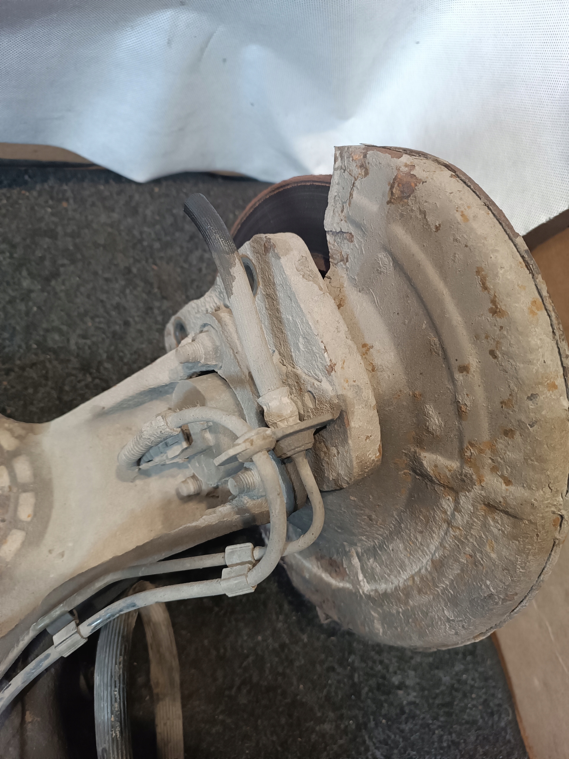 sususpension axis sider rear part Opel Meriva A 2004r