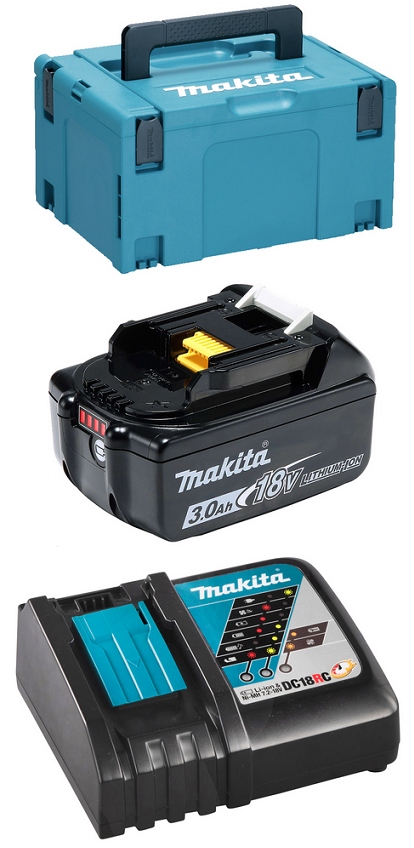 DRV150RFJ Nitownica Akumulatorowa 2x3,0Ah + DC18RC + MAKPAC MAKITA EAN (GTIN) 0088381876506