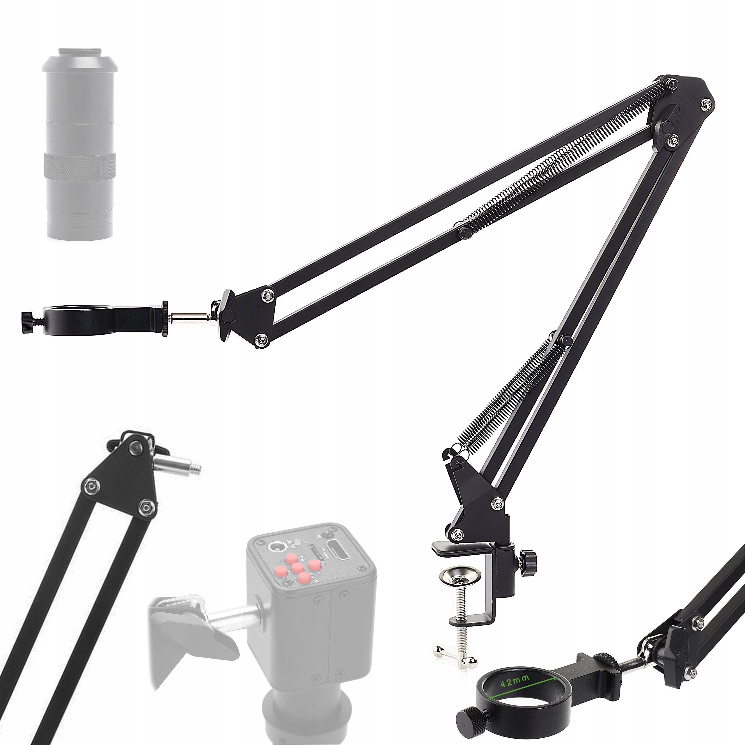 Rameno Držáku Pro Digitální Mikroskop Techrebal 42 MM, Ekonomický Výložník