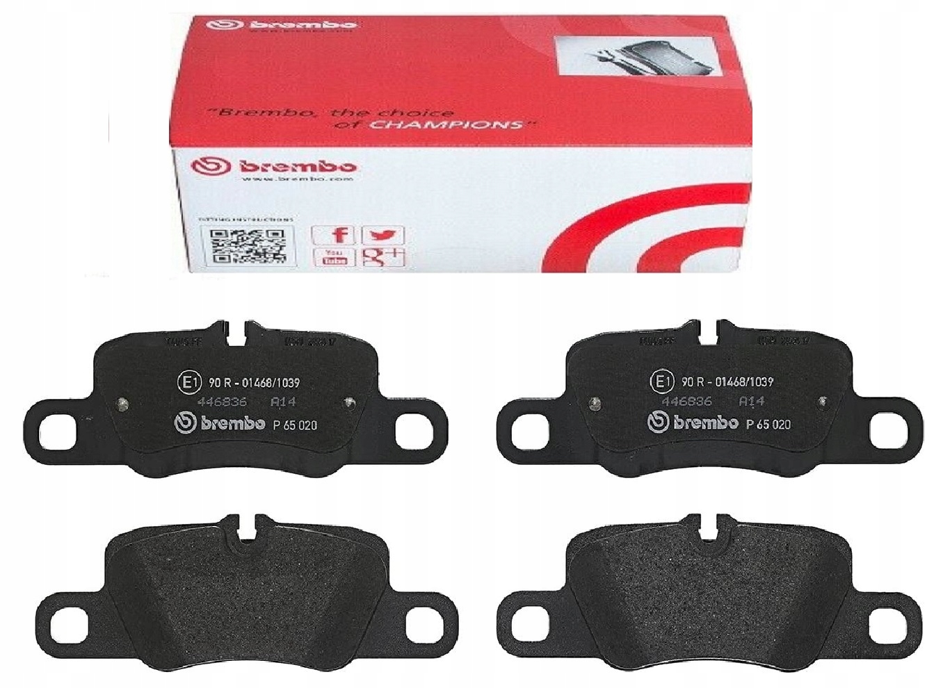 

Brembo P65020 Klocki Hamulcowe Tył Porsche