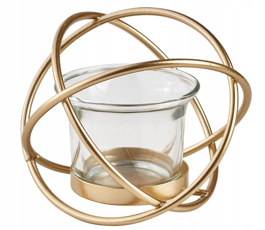 

Latarenka Lampion Latarnia Star Metal Złota 03-02