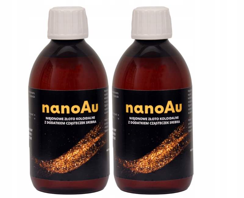 

2 x Złoto Koloidalne, Nano Au 300 ml, 50 ppm