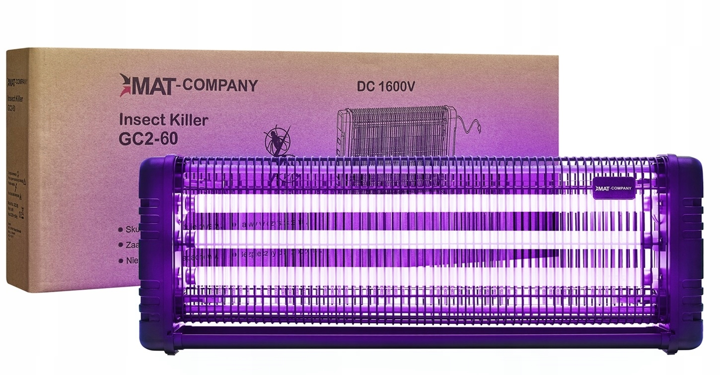 Profesionální Insekticidní Lampa 400 m2,60 W, 1600 V