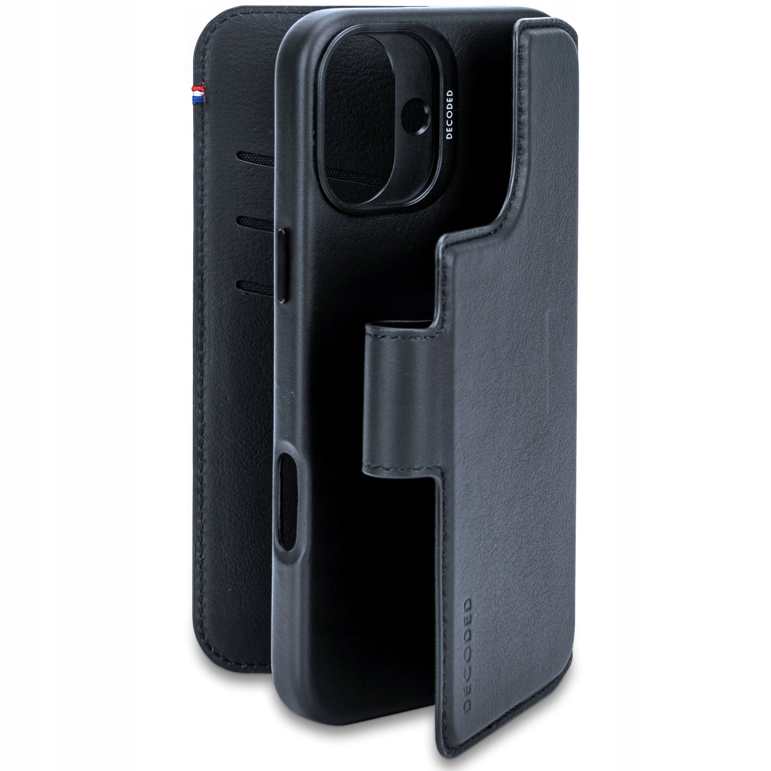 Decoded kožené ochranné puzdro na peňaženku s klapkou pre iPhone 16 MagSafe