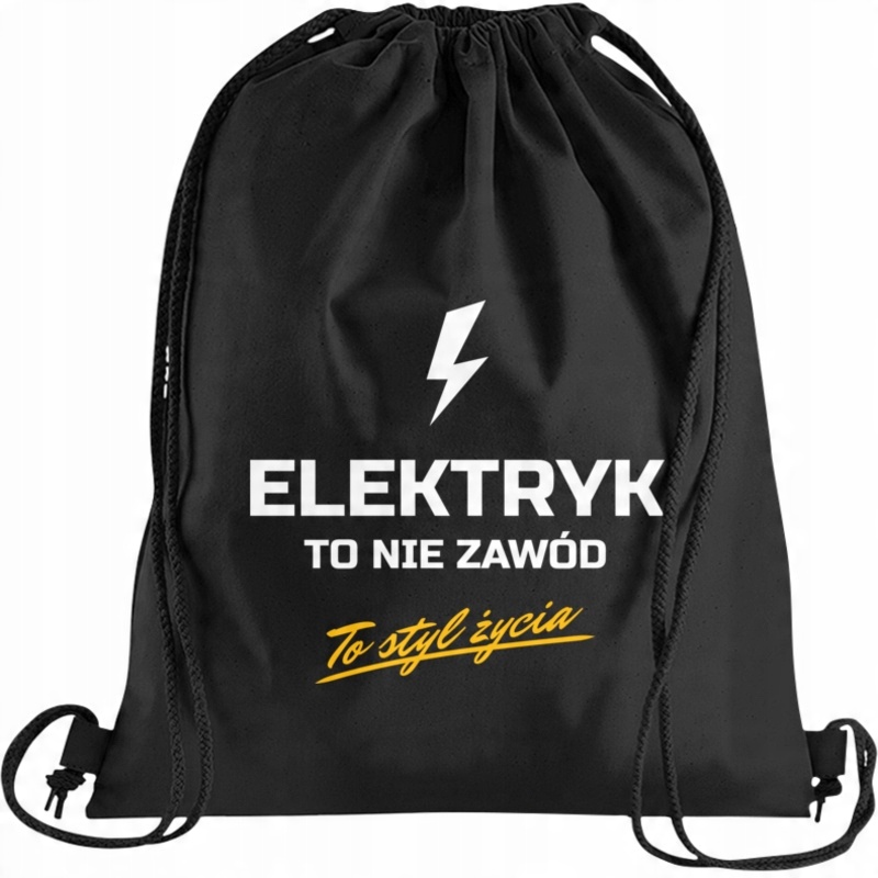

Elektryk to styl życia worek plecak