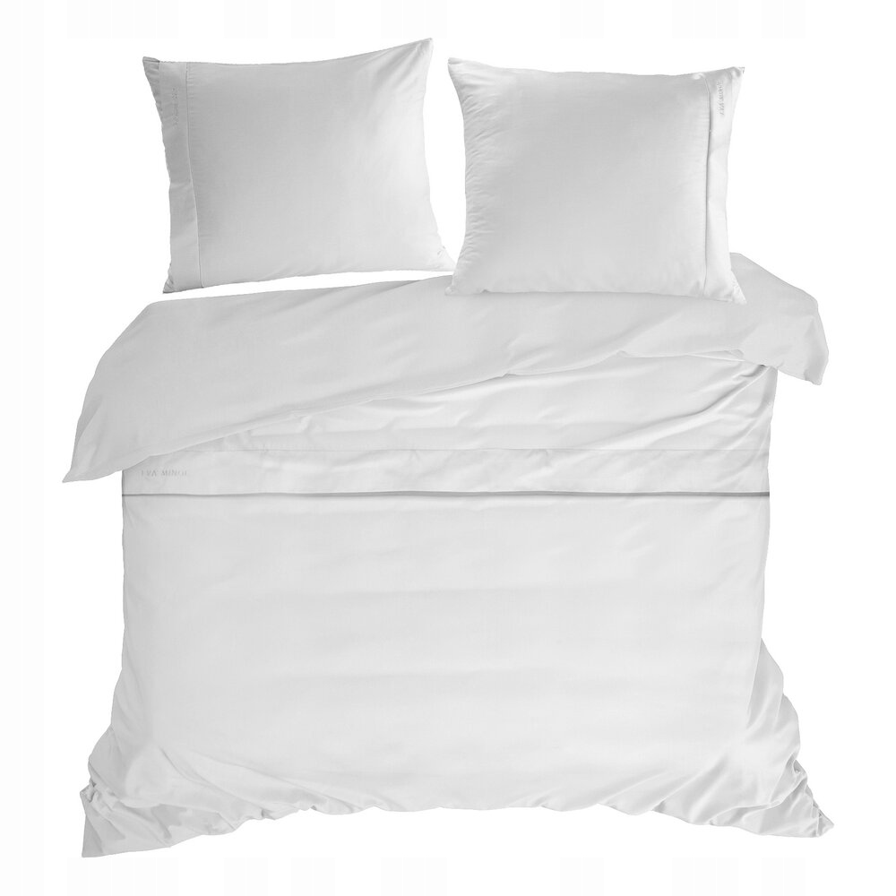 Posteľná Bielizeň ELEGANT1A 160x200 Eva Minge Eurofirany biela s výšivkou loga