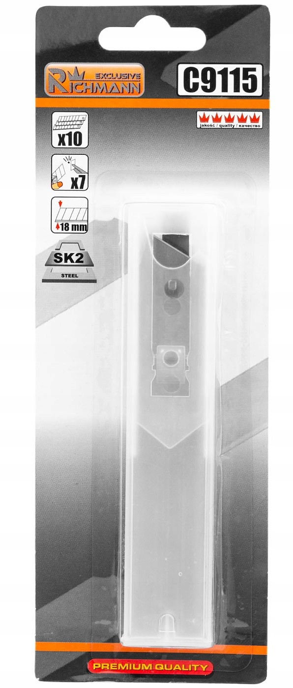 

Ostrza wkłady łamane do nożyków 10 sztuk 18mm