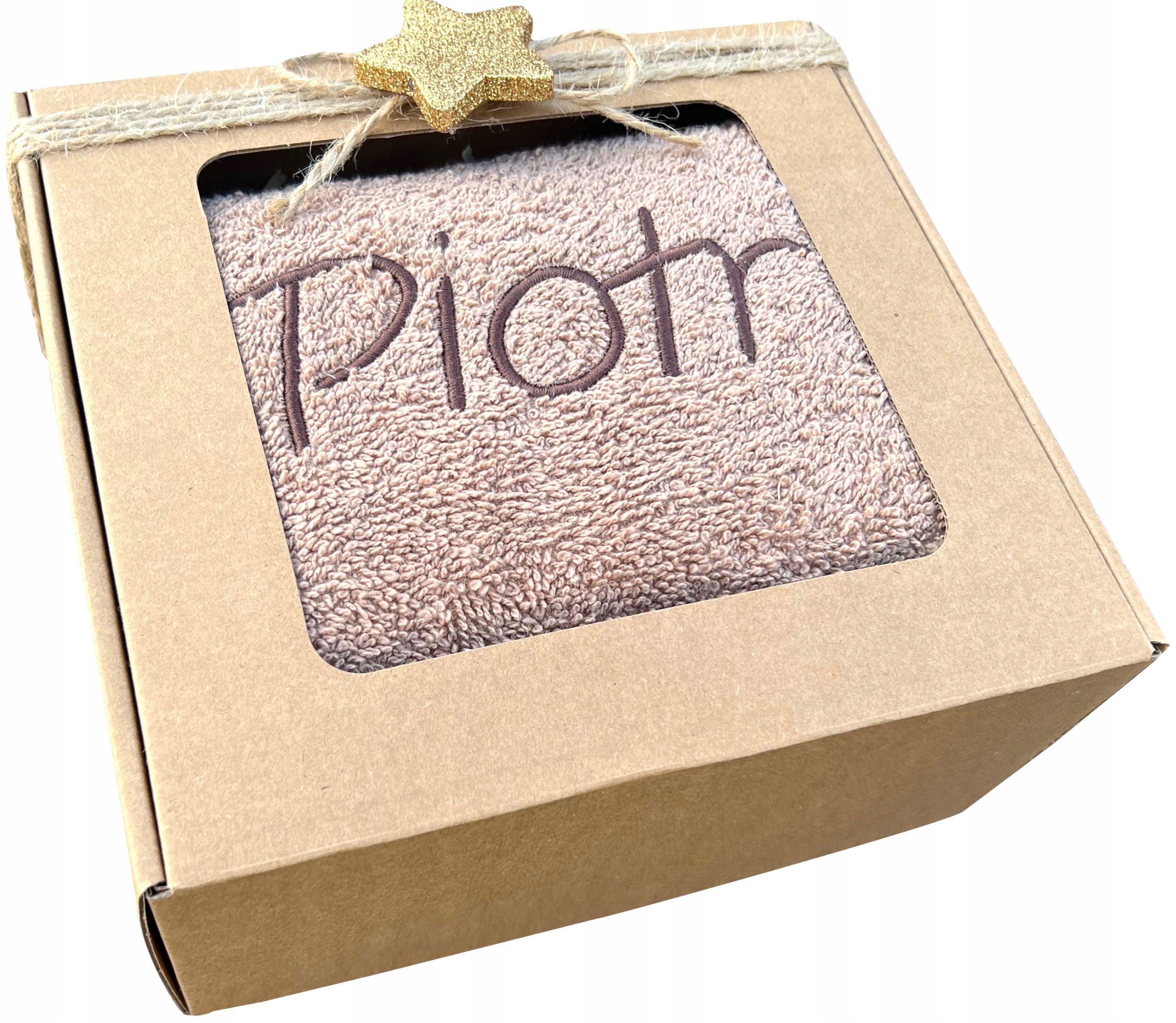 Prezent pod Choinkę Ręcznik Imię dla Mamy Taty