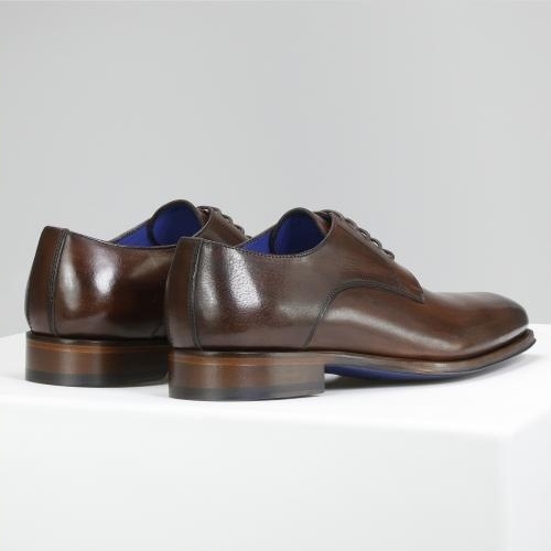 Pánské kožené polobotky Wojas, hnědé, velikost vel.