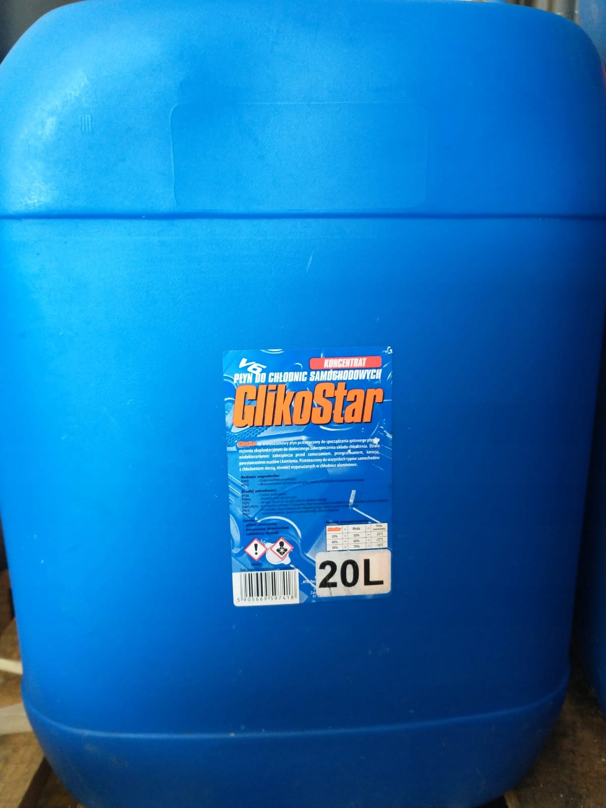 KONCENTRAT PŁYNU DO CHŁODNICY GlikoStar 20L
