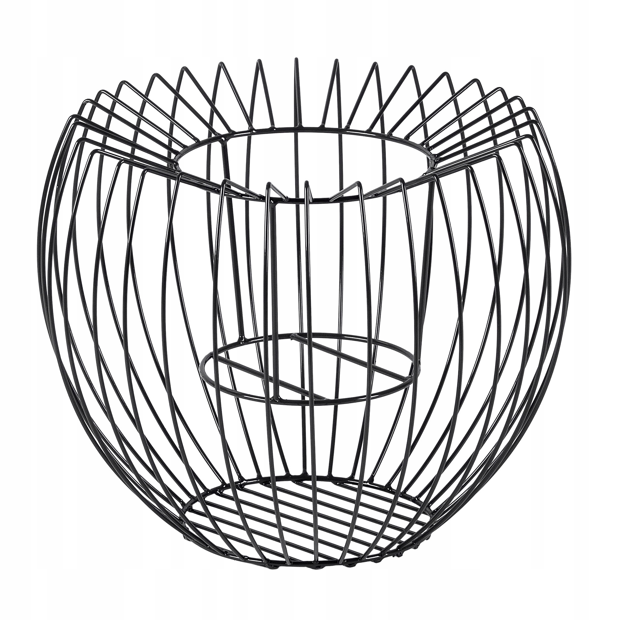 Gabionový Květináč Kulatý Ocel Gabion 44 cm
