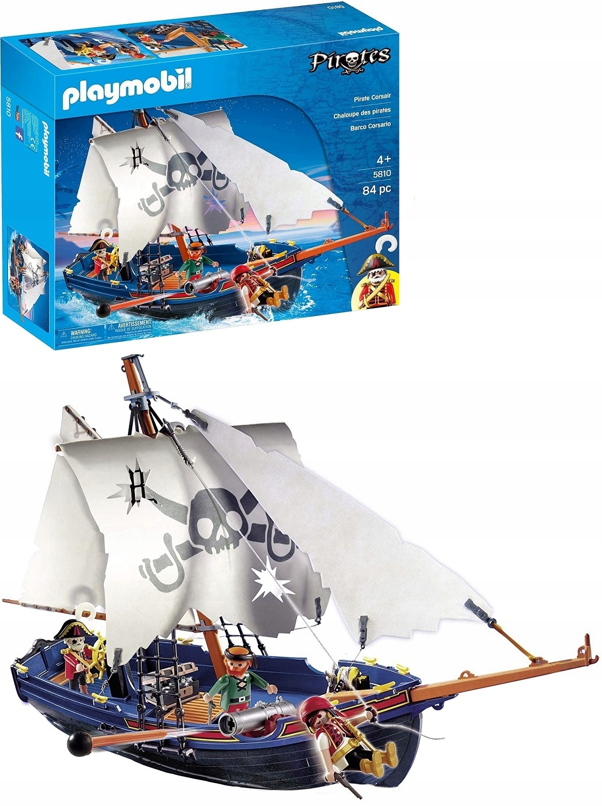 Klocki Playmobil 5810 Duży Statek Piracki