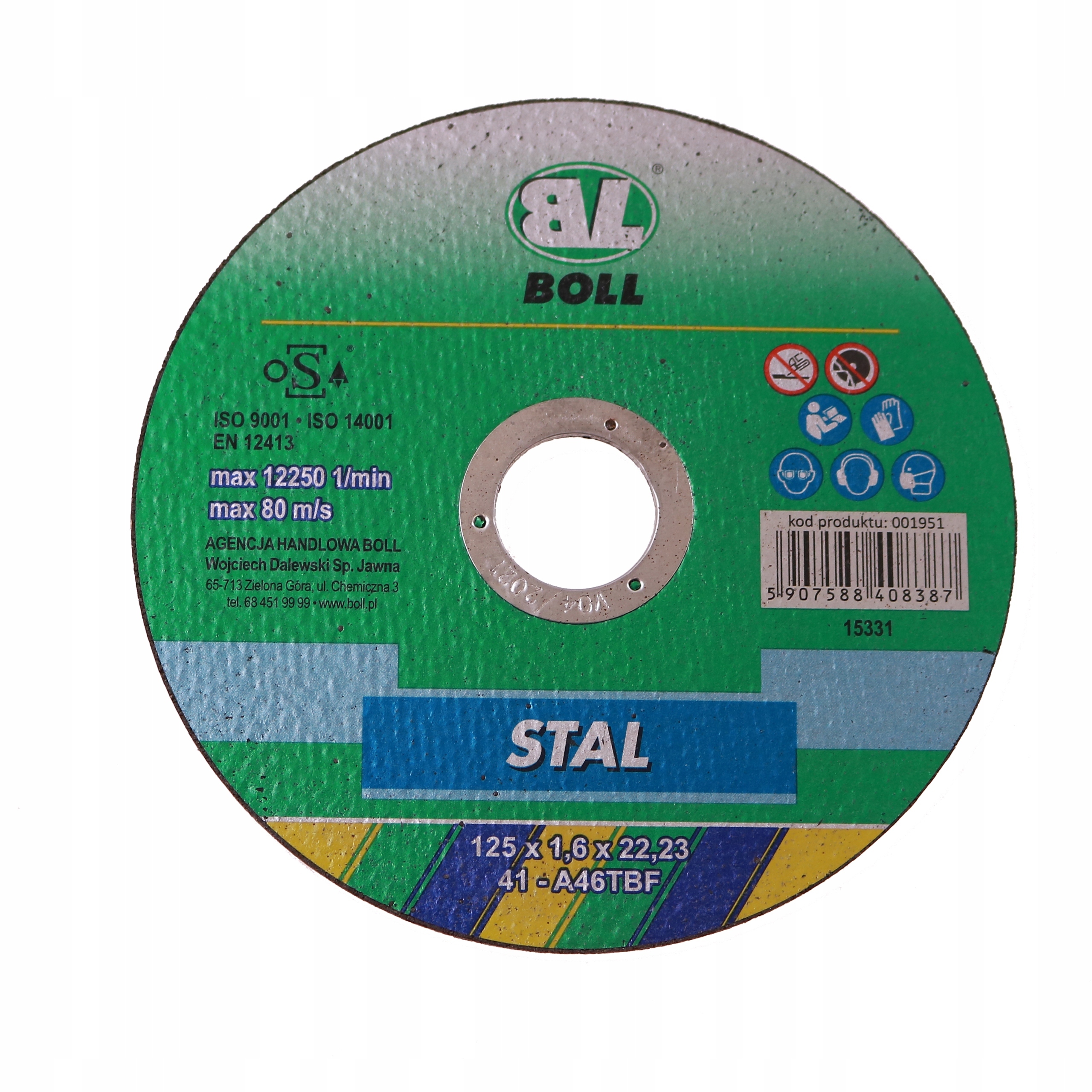 BOLL TARCZA DO CIĘCIA INOX 41-125X1,0