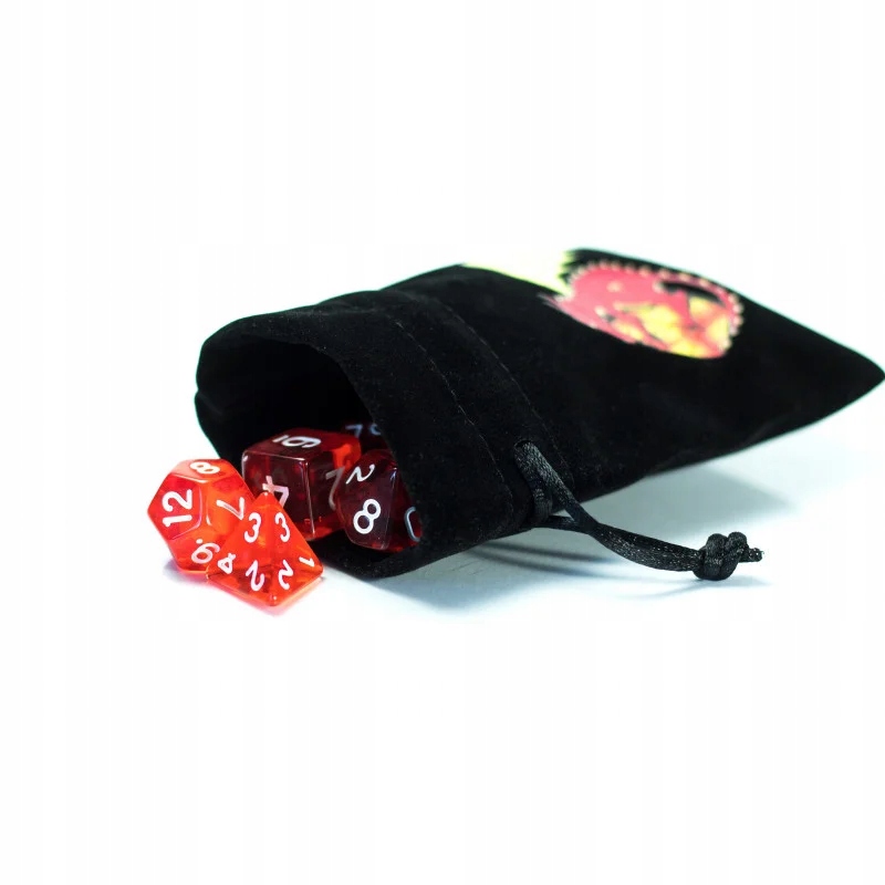 WYBUCH SŁOŃCA ZESTAW 7 PRZEZROCZYSTYCH KOŚCI RPG Producent Besglo