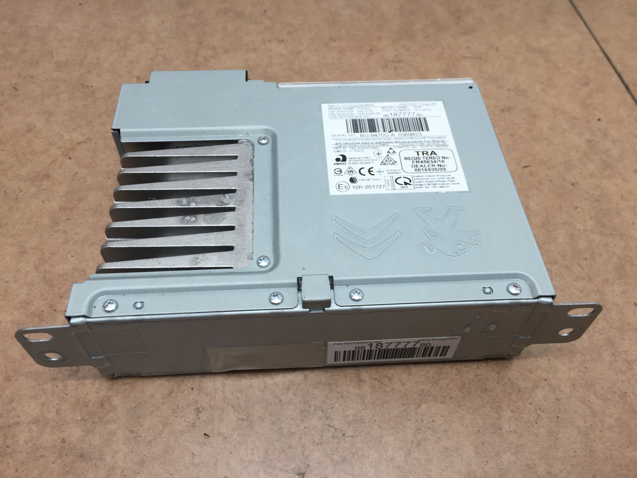 CITROEN C3 III RADIO FABRYCZNE 9818777780 Car type Passenger cars