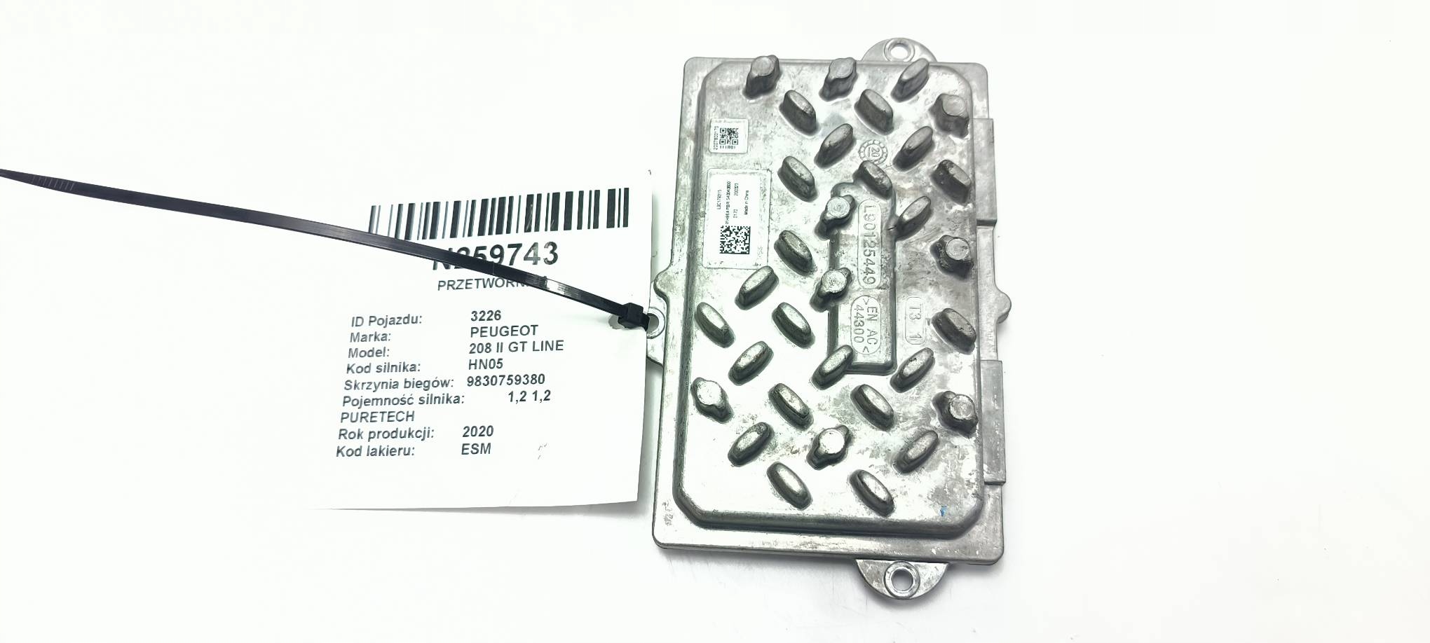 control unit L90125449 PEUGEOT 208 II GT LINE