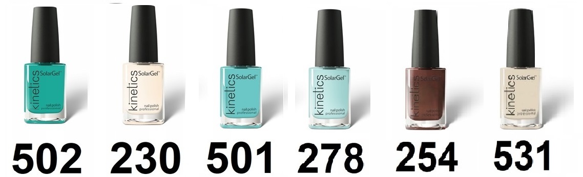 Kinetics Lakier Solar 15ml Zestaw 2+1 Mix Kolorów Wykończenie brokatowe